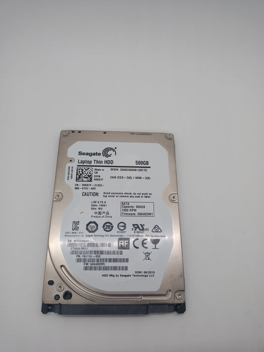 500G HDD Disk 2.5" SATA capacity  for Laptops mixed brand. Garantie 1 mois