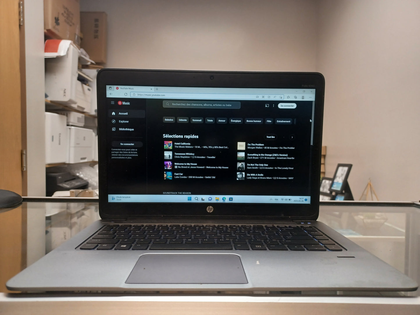 C56 | HP ELITEBOOK FOLIO 1040 G2 | WIN11 ; I5-4ème ; 8GB Ram ; 256gb disque SSD
