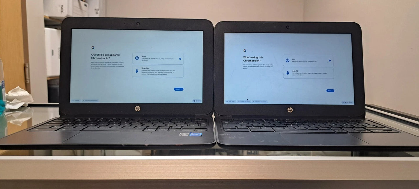 LOT de 02 EDUGEAR Chromebook m.4 black | Rockchip RK3288 A17 ; Chrome OS ; 4GB RAM ; 16GB (Copie)