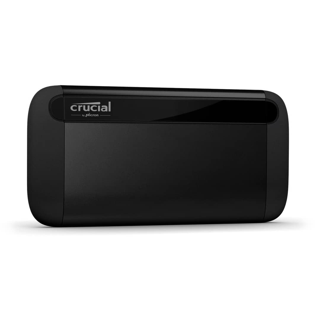 Crucial X9 1TB Portable SSD, Up to 1050MB/s, USB 3.2 USB-C, External Solid State Drive, Compatible with Windows, Mac, & Android, Reliable Storage for Games, Files, & Backups, Black - CT1000X9SSD902