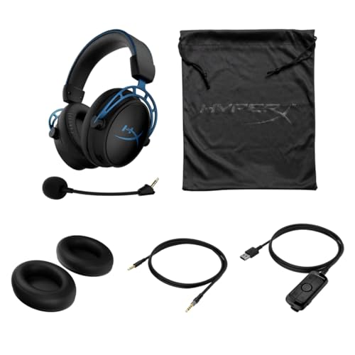 HyperX Cloud Alpha - Gaming Headset, Dual Chamber Drivers, Legendary Comfort, Aluminum Frame, Detachable Microphone, Works on PC, PS4, PS5, Xbox One/ Series X|S, Nintendo Switch and Mobile – Red