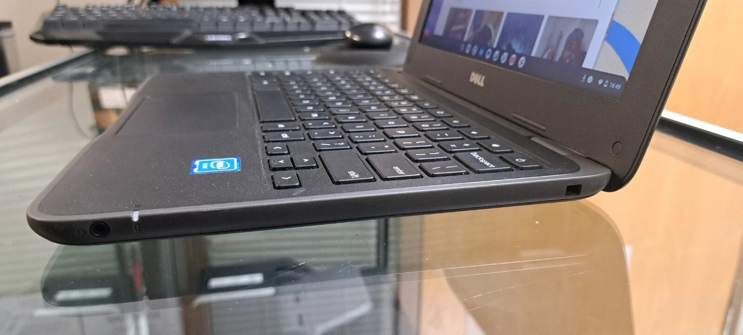 Dell chromebook 11 3180-p26t intelN3060 ChromeOS 4GB RAM 16GB DISK w/ac adapter