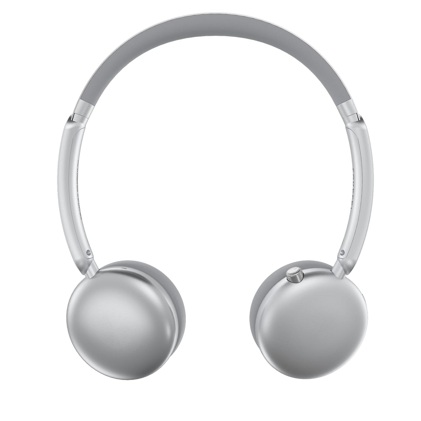 LORELEI Q60 Wireless Bluetooth On Ear Headphones,Built-in Micphone, 40 Hours Up Battery Life, Lightweight ,Bass Mode, Memory Earmuffs (Silver)