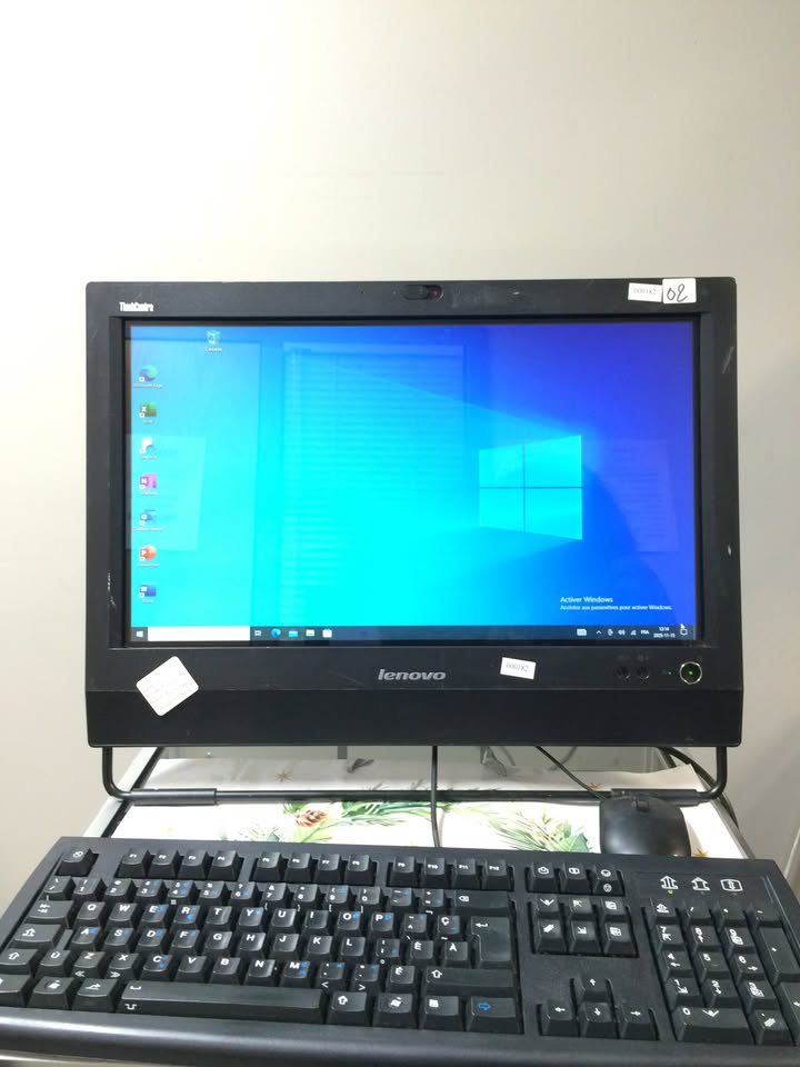 C182- TOUT EN UN - All in one Lenovo ThinkCentre Touchscreen i5-2400S RAM 4G DISK 240G SSD WIN10 + OFFICE