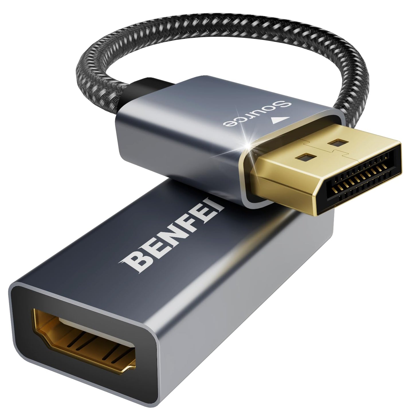 BENFEI DisplayPort to HDMI, Benfei Gold-Plated DP Display Port to HDMI Adapter (Male to Female) Compatible for Lenovo Dell HP and Other Brand