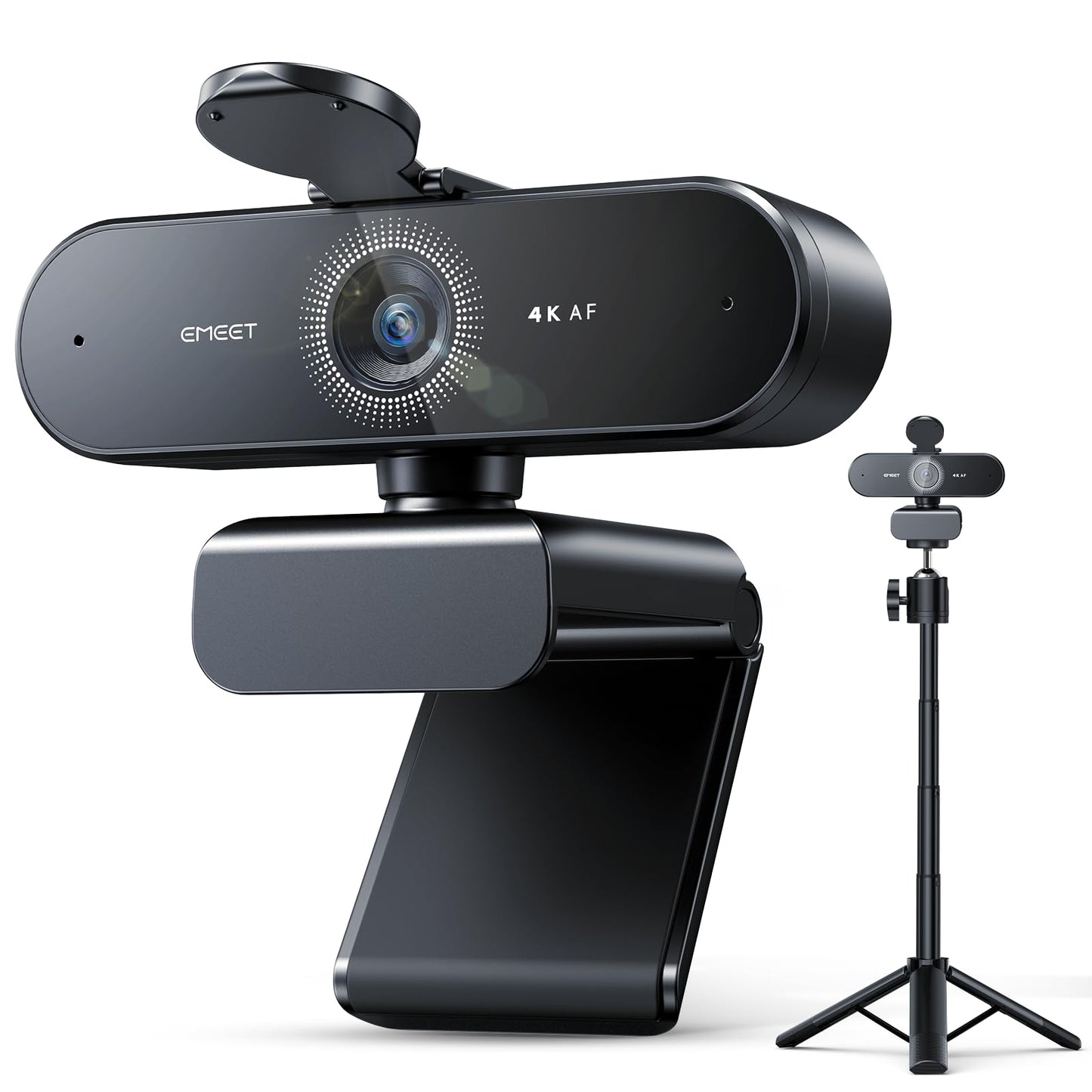 EMEET NOVA 4K Webcam for PC - Ultra 4K HD, PDAF Autofocus, Dual Noise-Cancelling Mics, 73° FOV, Auto Light Correction, USB Plug&Play, Privacy Cover, Ideal for High-End Business Meetings&Live Streaming
