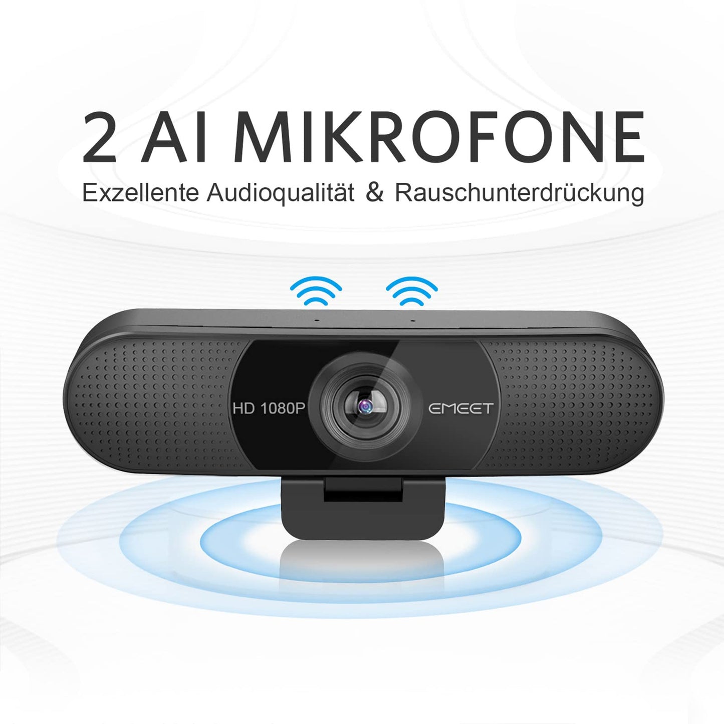 EMEET C960 4K Webcam for PC, PDAF Autofocus, Dual AI Noise-Canceling Mics, 73° FOV, Auto Light Adjustment, UHD Sensor, Plug-and-Play, Privacy Webcam Cover, Compatible with Zoom/Teams/YouTube