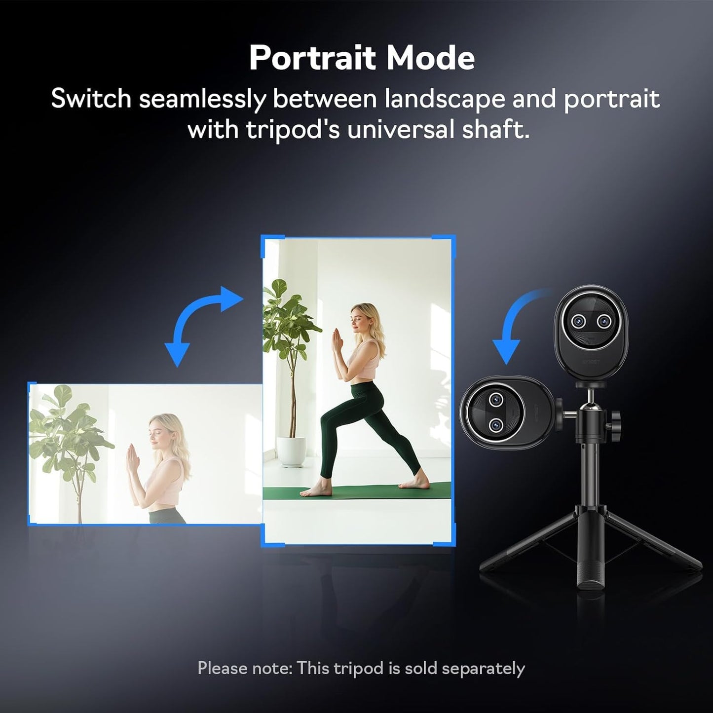EMEET Piko+ Webcam 4K, World’s 1st Dual-Camera AI-Powered 4K Camera, 1/2.55'' Sony Sensor, 3 Mics&3 Sound Modes, Panda Magnetic Privacy Cover, USB C-C&C-A, Ideal for Livestreamers and Content Creators