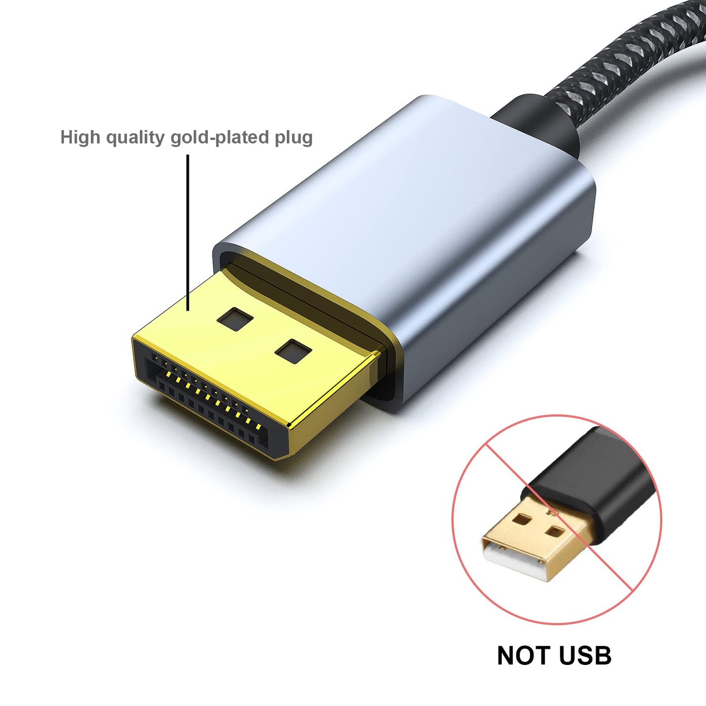 BENFEI DisplayPort to HDMI, Benfei Gold-Plated DP Display Port to HDMI Adapter (Male to Female) Compatible for Lenovo Dell HP and Other Brand
