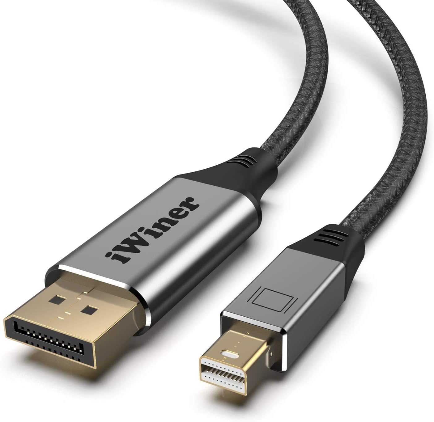 Mini DisplayPort to DisplayPort Cable 6Ft 4K@60Hz Thunderbolt to Displayport Bidirectional (Thunderbolt/Thunderbolt 2 Compatible) Compatible with MacBook Air/Pro, Surface Pro/Dock and More