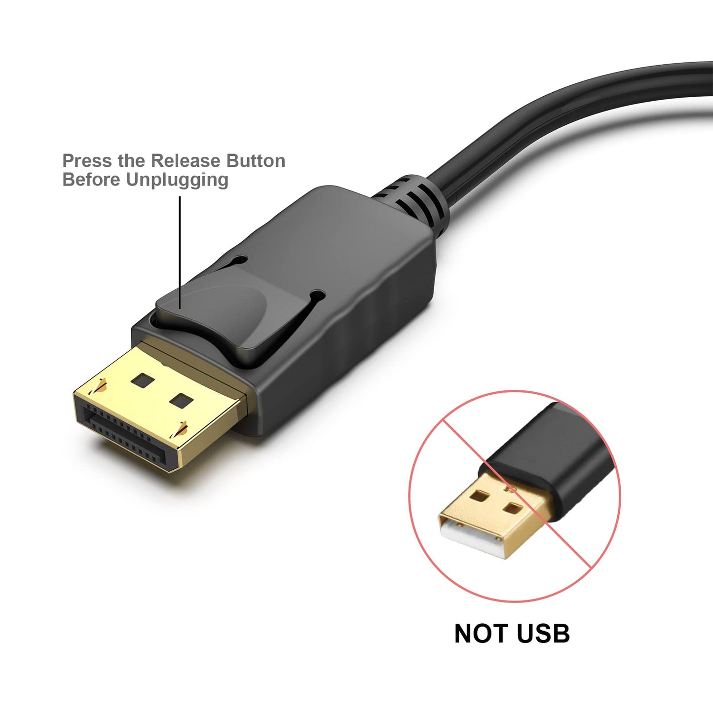 BENFEI DisplayPort to HDMI, Benfei Gold-Plated DP Display Port to HDMI Adapter (Male to Female) Compatible for Lenovo Dell HP and Other Brand