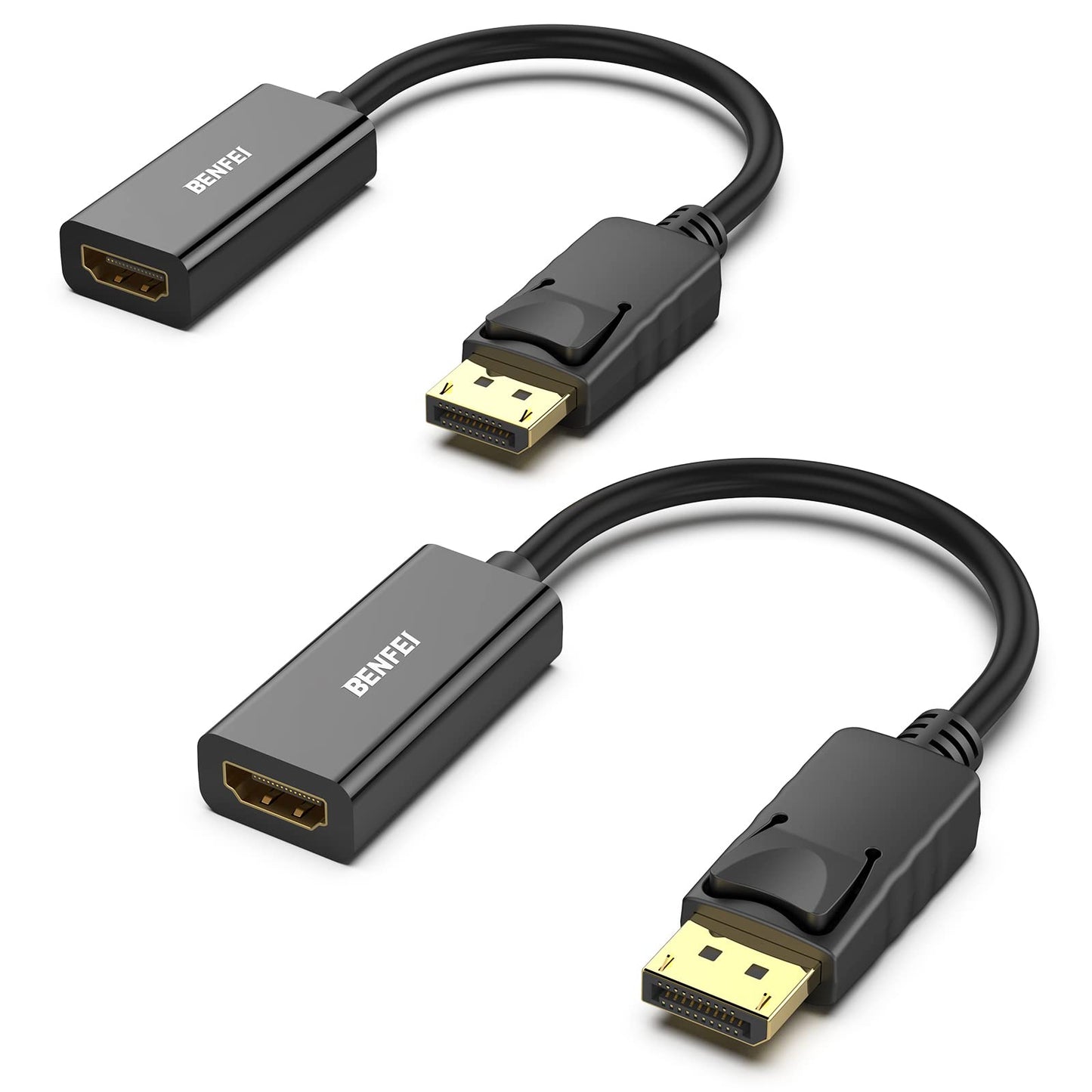 BENFEI DisplayPort to HDMI, Benfei Gold-Plated DP Display Port to HDMI Adapter (Male to Female) Compatible for Lenovo Dell HP and Other Brand