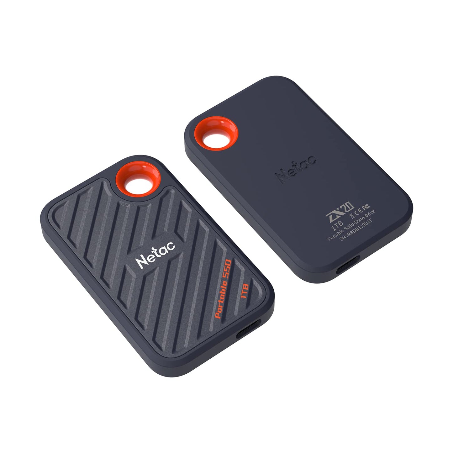 Netac 512GB Extreme Portable SSD External Solid State Drives Up to 2000MB/s Read 1700MB/s Write Speed, USB 3.2 Gen.2 Business Travel Essential, ZX20