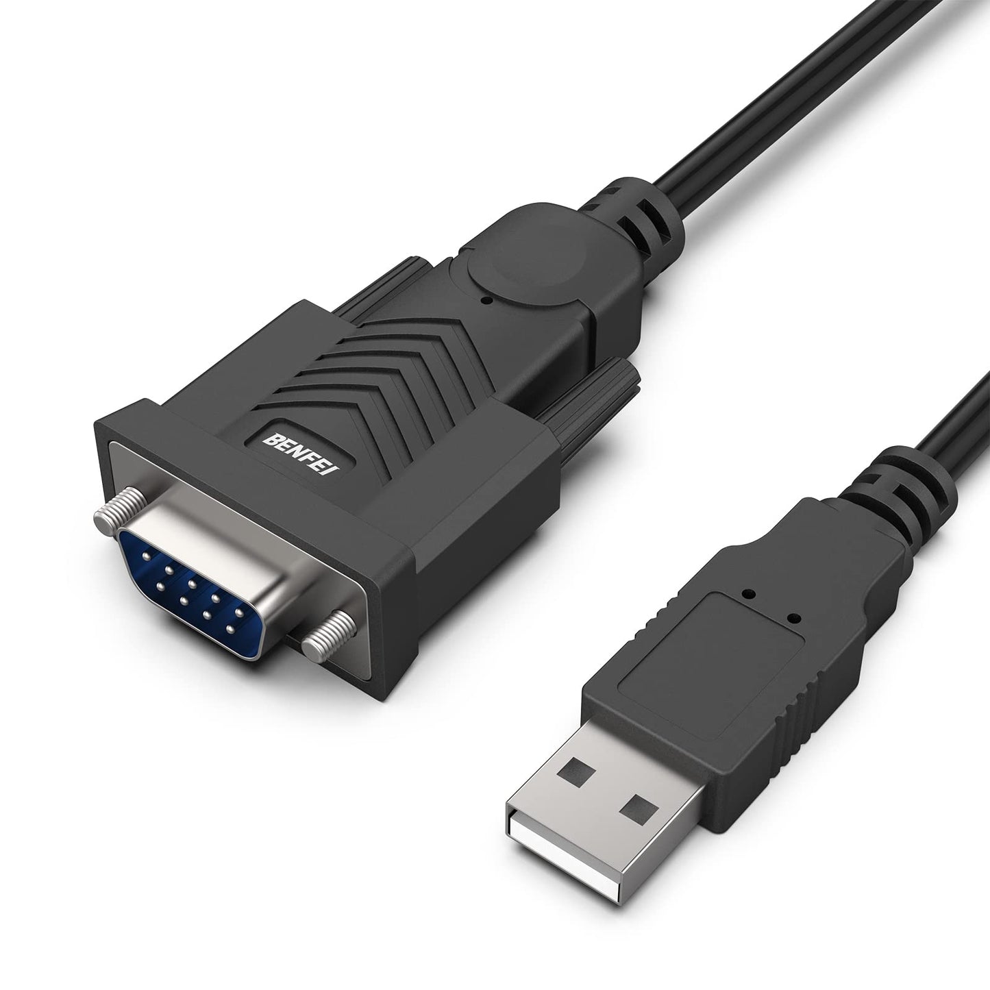 BENFEI USB to Serial Adapter, 6 Feet USB to RS-232 Male (9-pin) DB9 Serial Cable, Prolific Chipset, Windows 11/10/8.1/8/7, Mac OS X 10.6 and Above (NOT VGA)