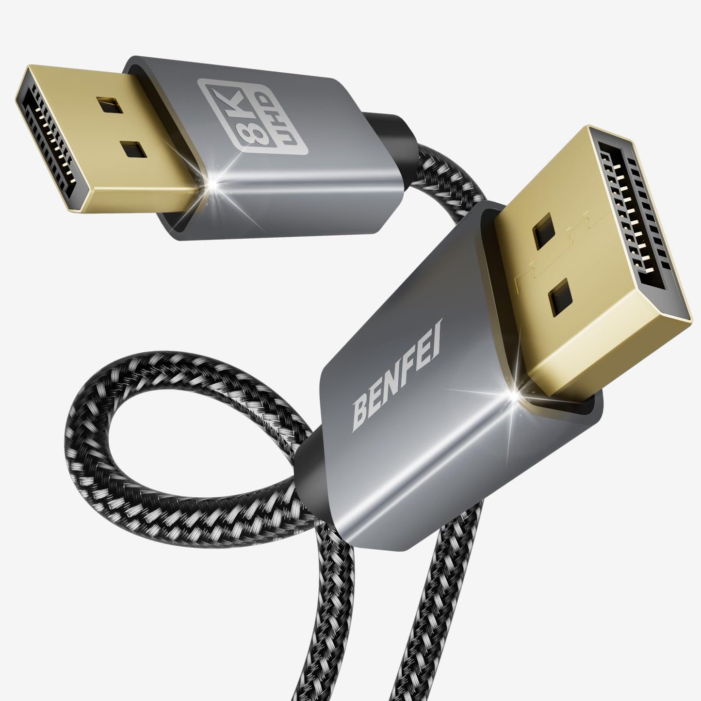 BENFEI [VESA Certified DisplayPort to DisplayPort 1.8 Meter Cable, DP to DP Male to Male Cable, Supports 4K@60Hz, 2K@165Hz Compatible for Lenovo, Dell, HP, ASUS and More