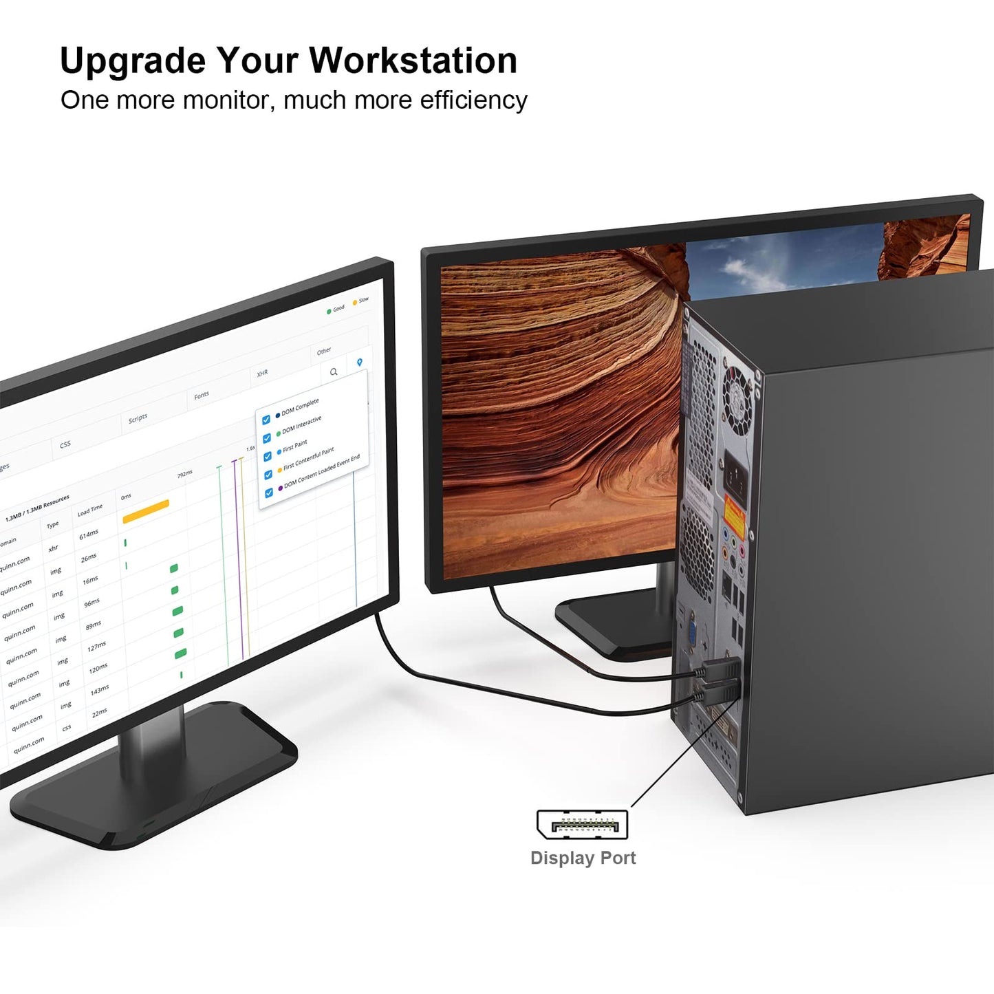 BENFEI [VESA Certified DisplayPort to DisplayPort 1.8 Meter Cable, DP to DP Male to Male Cable, Supports 4K@60Hz, 2K@165Hz Compatible for Lenovo, Dell, HP, ASUS and More