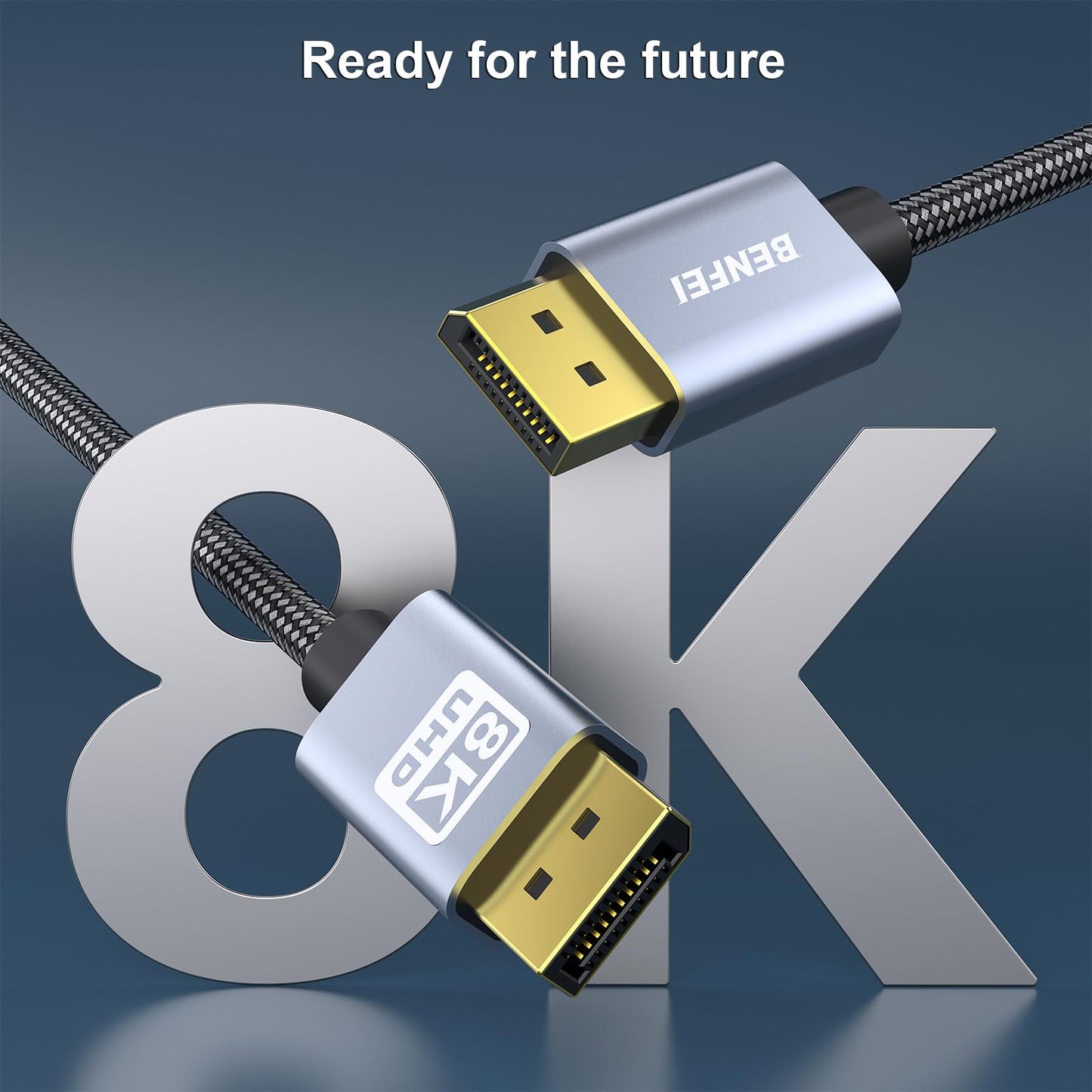 BENFEI [VESA Certified DisplayPort to DisplayPort 1.8 Meter Cable, DP to DP Male to Male Cable, Supports 4K@60Hz, 2K@165Hz Compatible for Lenovo, Dell, HP, ASUS and More