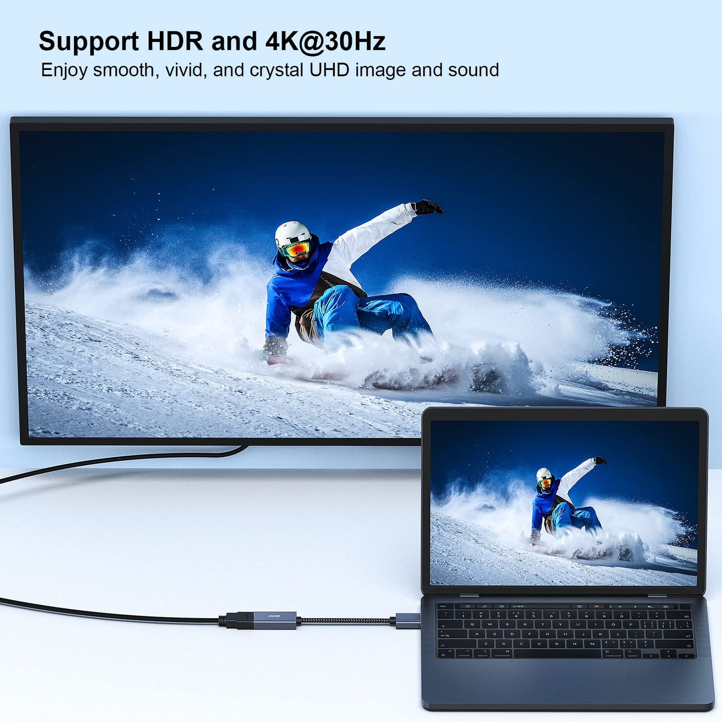 BENFEI DisplayPort to HDMI, Benfei Gold-Plated DP Display Port to HDMI Adapter (Male to Female) Compatible for Lenovo Dell HP and Other Brand