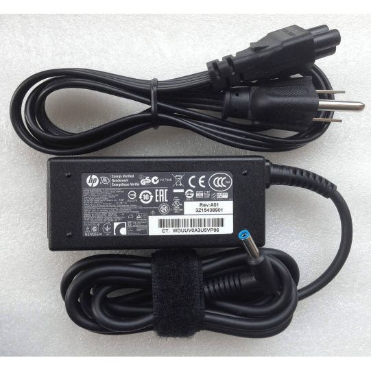 Original Genuine HP AC Adapter Charger 741727-001 19.5V 2.31A 45W 4.5x3.0mm Blue Tip