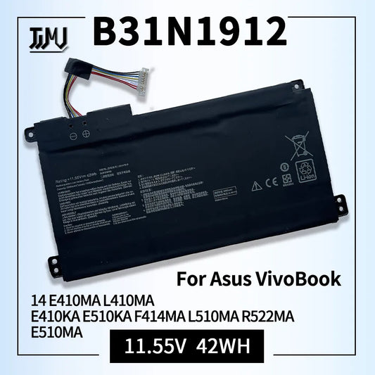 42Wh B31N1912 C31N1912 Laptop Battery Replacement for ASUS VivoBook 14 E410MA L410MA F414MA E510MA E510KA L510MA 0B200-03680200