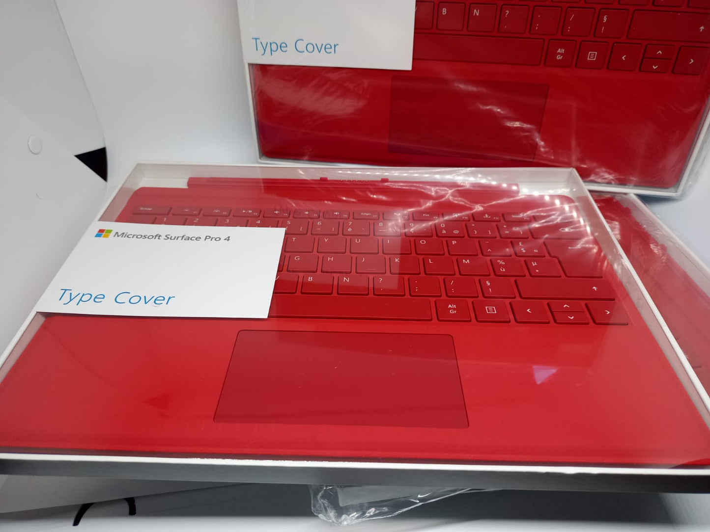 Clavier Keyboard Microsoft Surface Type 3/4/5/6 Cover AZERTY US/French Hwdr Red