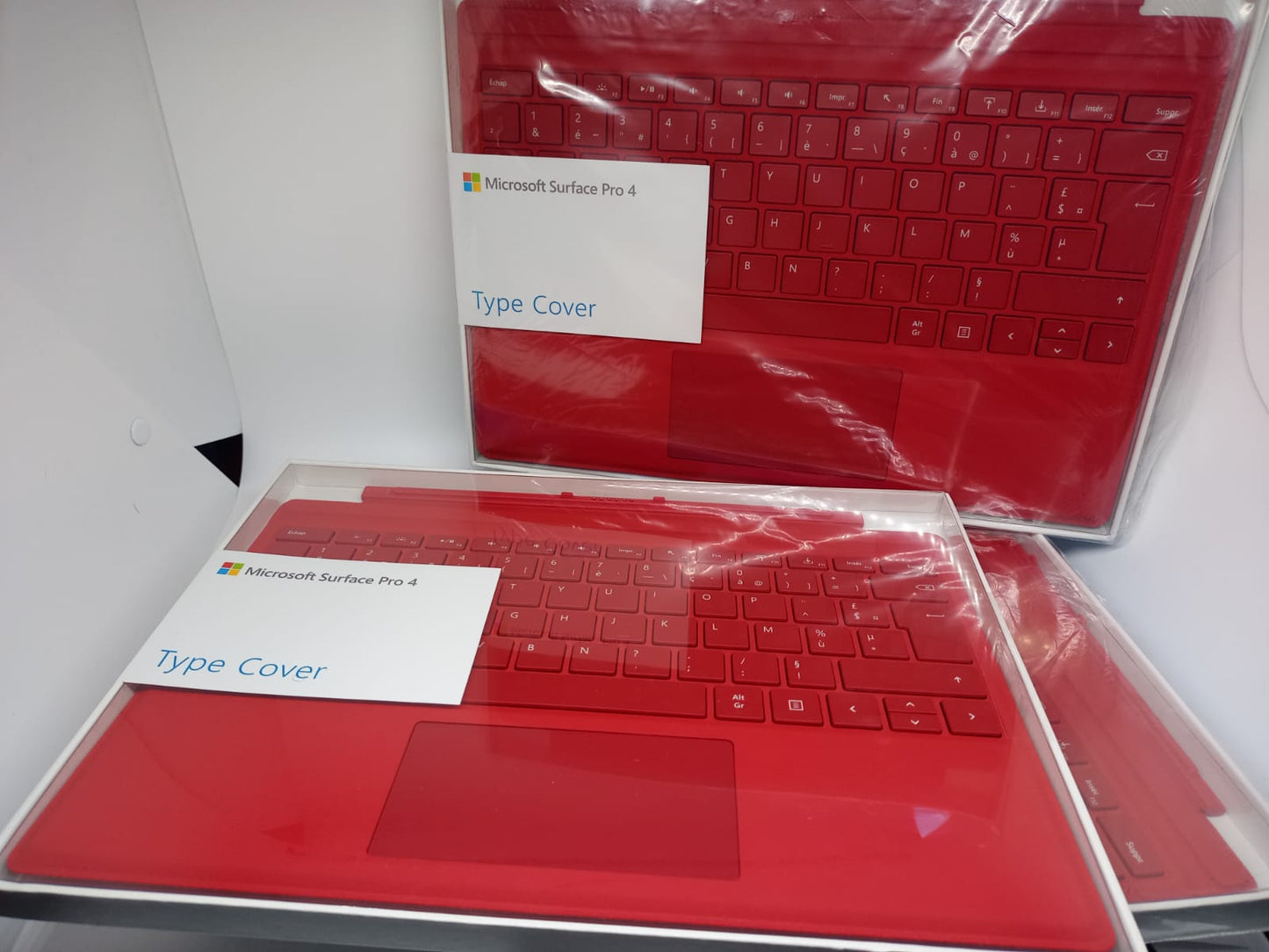 Clavier Keyboard Microsoft Surface Type 3/4/5/6 Cover AZERTY US/French Hwdr Red