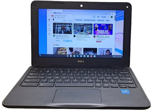 Dell chromebook 11 3180-p26t intelN3060 ChromeOS 4GB RAM 16GB DISK w/ac adapter