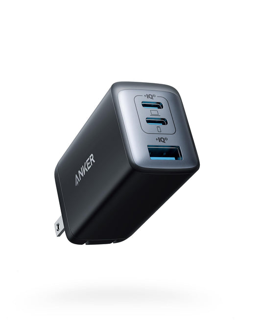 Anker USB C Charger Block(Nano II 65W), iPhone Charger 3-Port Fast Foldable, Wall Charger for iPhone 17/16/16 Pro, MacBook Pro/Air, iPad Pro, Galaxy S20, Dell XPS 13, Note 20/10+, Steam Deck, and More
