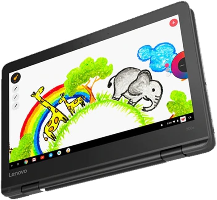 Lenovo 300e Chromebook Gen2 | 11.6" IPS HD Touch | Celeron N4000 Dual-Core | 4GB LPDDR4 RAM | 32GB eMMC 5.1 | USB-C | microSD Card Reader | Chrome OS (Renewed)