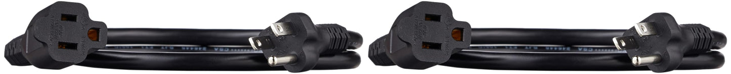 Amazon Basics 6-Foot Extension Cord - 13 Amps, 125V - Black