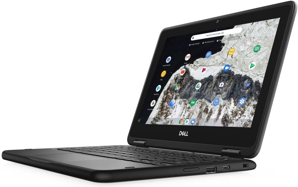 Dell Chromebook 11 3100 2-in-1 11.6" Touchscreen Laptop Computer, Celeron N4000, 4GB RAM, 32GB eMMC, Type-C, Chrome OS (Renewed)