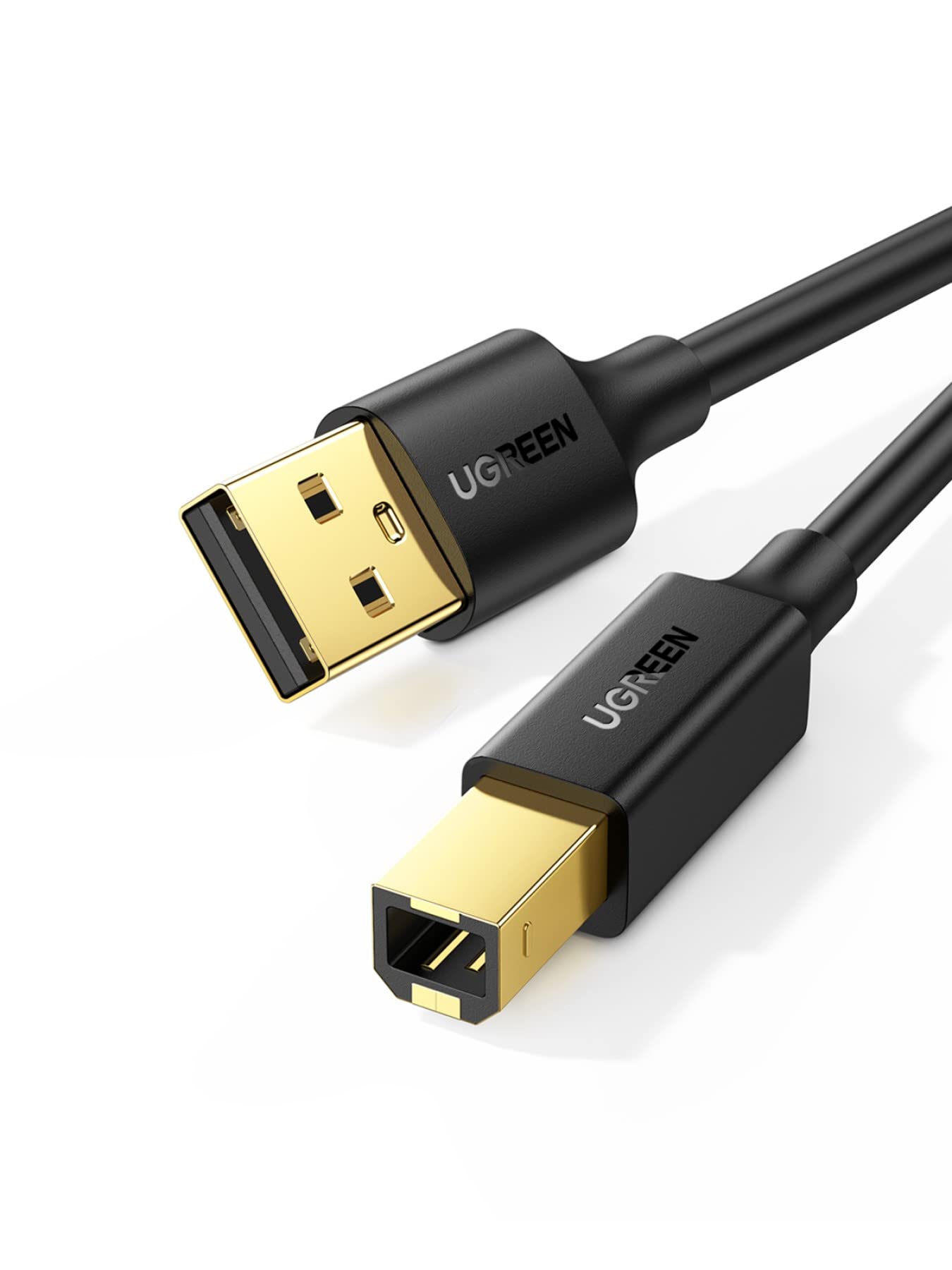 UGREEN Printer Cable USB 2.0 A Male to B Male Cord USB A to B Cable High Speed Scanner Cord Compatible with Brother, HP, Lexmark, Epson, Xerox, Piano, DAC and More, 1.5 Meters