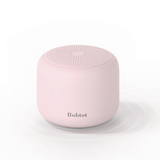 Bobtot Portable Bluetooth Speakers with Strap Easy to Carry, Wireless IPX5 Waterproof Mini Speaker with Loud Stereo Sound, 20 Hours Playtime, Rechargeable Battery, Built-in Microphone (Pink)