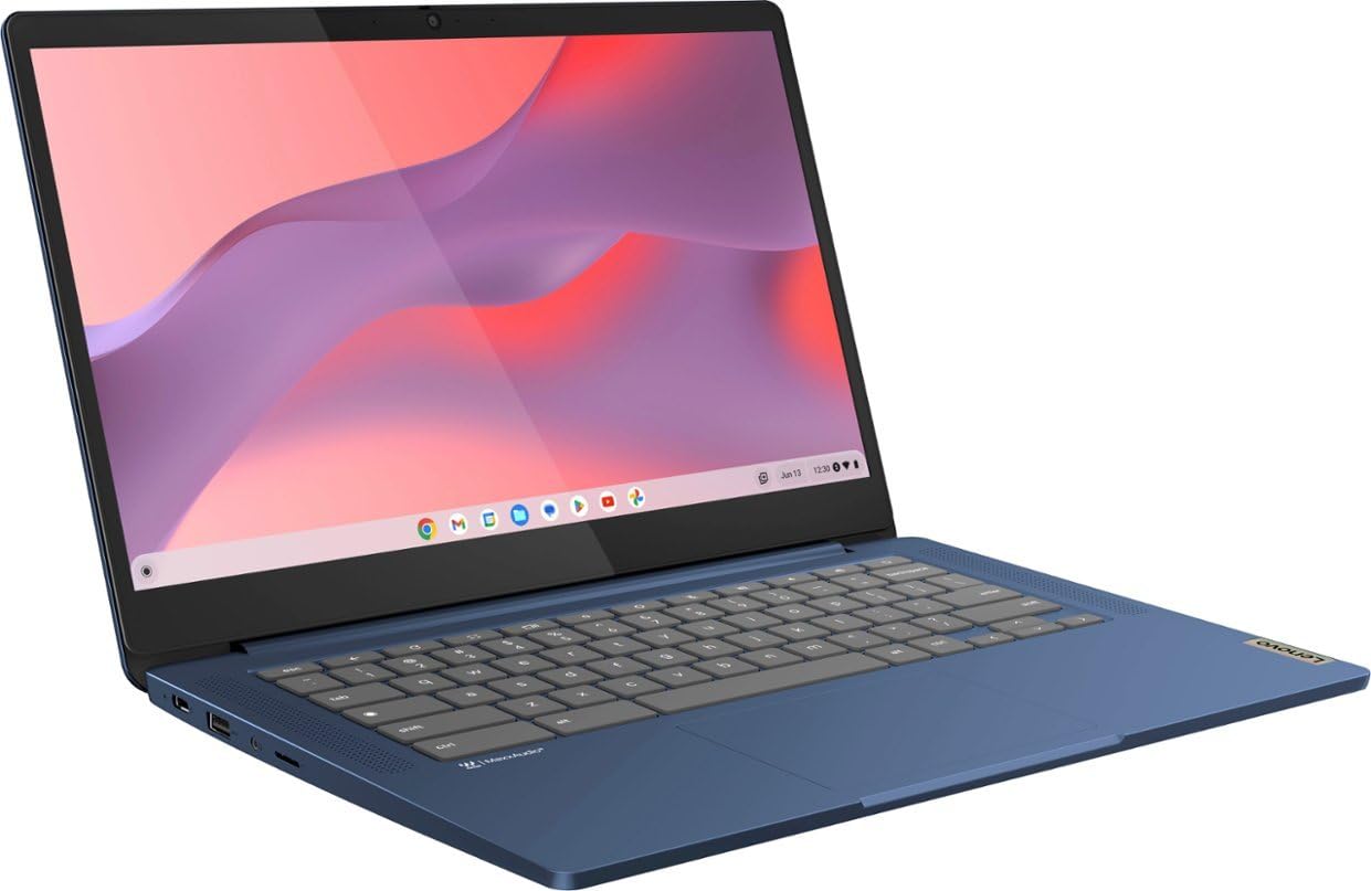 Lenovo Ideapad Slim 3 Chromebook 14" Touchscreen FHD Laptop - MediaTek 8186, 4GB RAM, 64GB eMMC, Chrome OS - Abyss Blue (82XJ0000US)