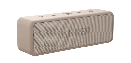 Anker Soundcore 2 Portable Bluetooth Speaker with 12W Stereo Sound, Bluetooth 5, Bassup, IPX7 Waterproof, 24-Hour Playtime, Wireless Stereo Pairing, Speaker for Home, Outdoors, Travel