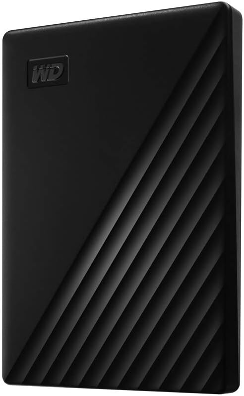 WD 1TB My Passport Portable External Hard Drive HDD, USB 3.0, USB 2.0 Compatible, Black - WDBYVG0010BBK-WESN
