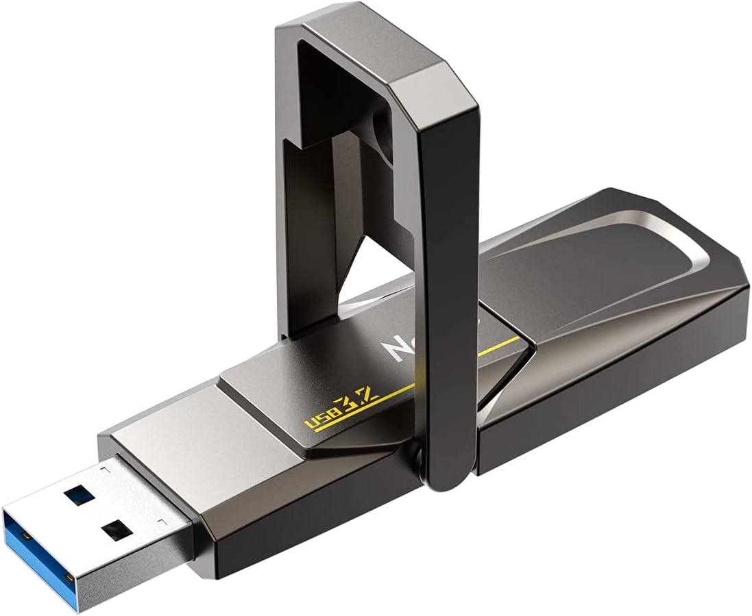 Netac 256GB Portable External USB Solid State Drive Type-c and USB 3.2 Dual Interface, up to 400MB/s for Data Storage, Expansion of Storage for Photos/Videos/Music/Files, US5