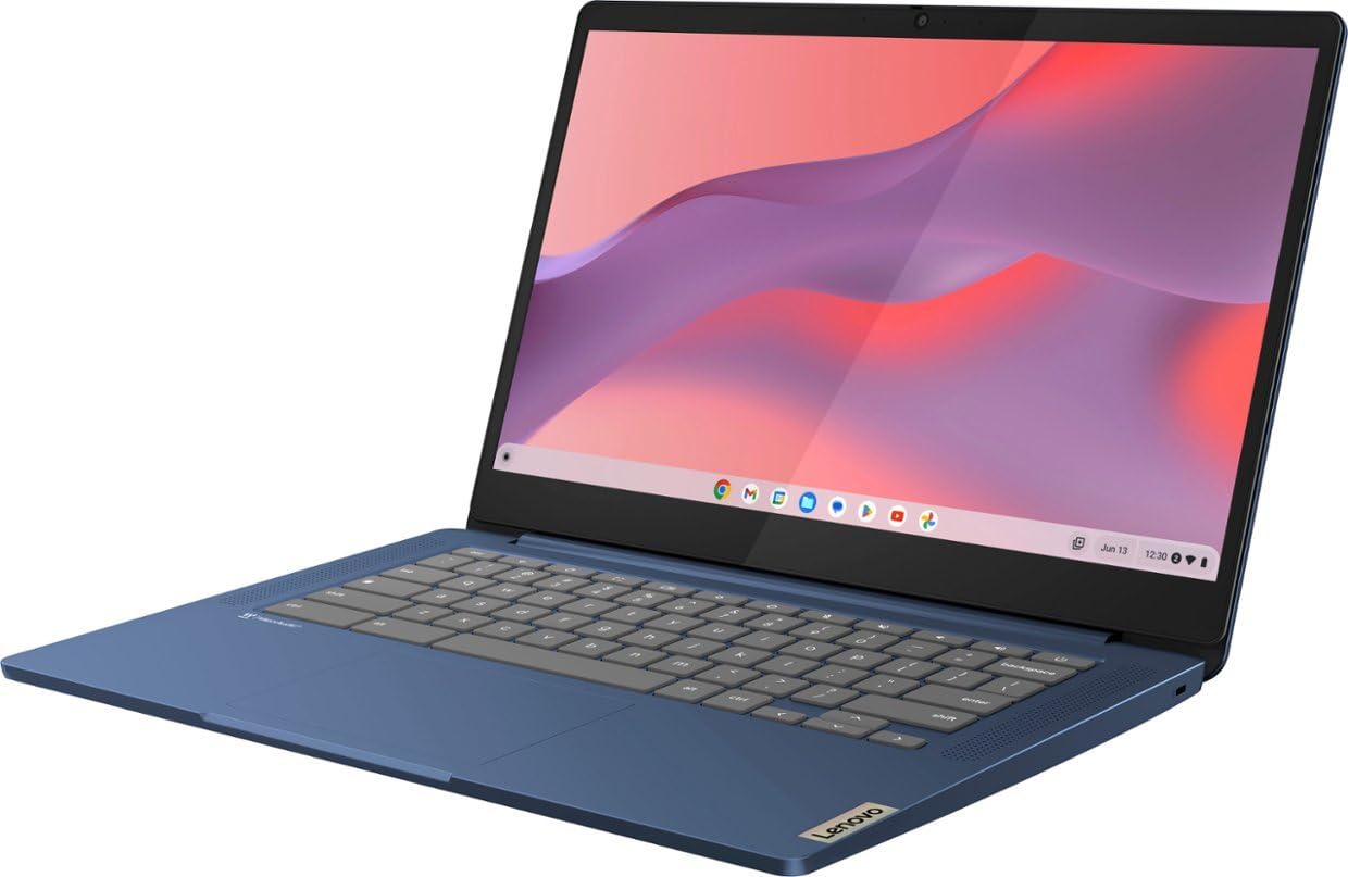 Lenovo Ideapad Slim 3 Chromebook 14" Touchscreen FHD Laptop - MediaTek 8186, 4GB RAM, 64GB eMMC, Chrome OS - Abyss Blue (82XJ0000US)