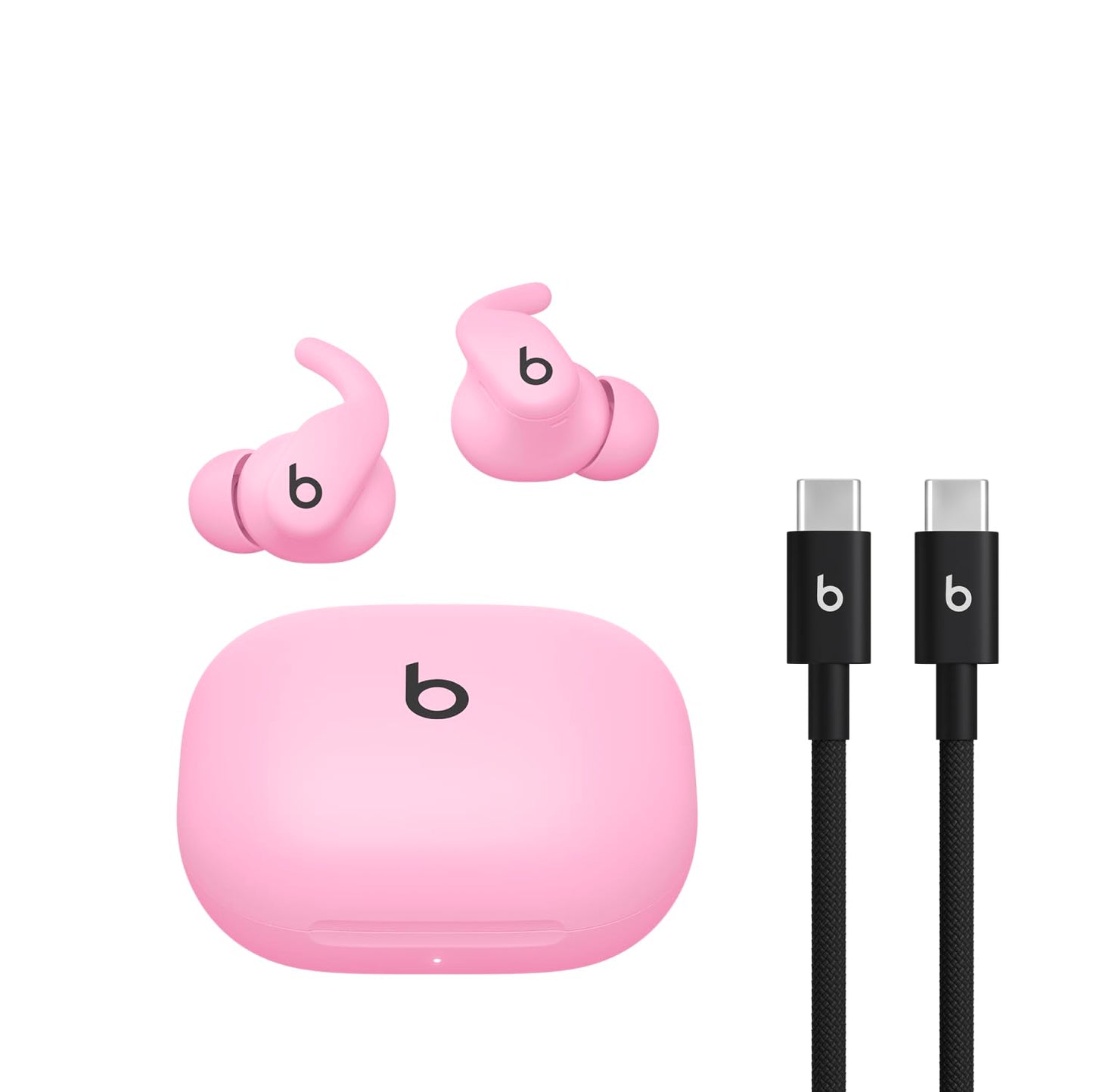 Beats - Powerbeats Fit - Wireless Noise-Cancelling Workout Earbuds with Ultimate Secure Fit, IPX4, Up to 30H of Battery Life & Charging case, Compatible with Apple & Android - Spark Orange