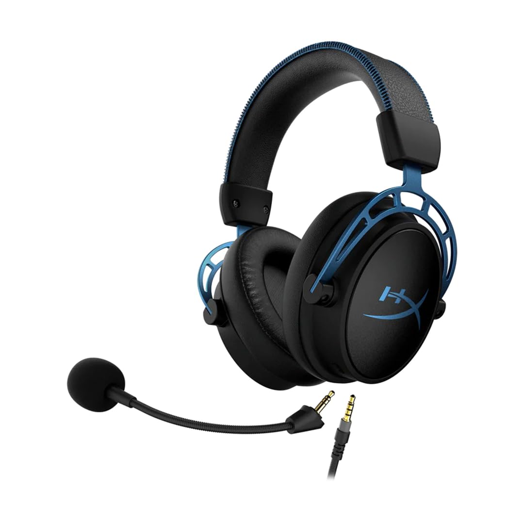 HyperX Cloud Alpha - Gaming Headset, Dual Chamber Drivers, Legendary Comfort, Aluminum Frame, Detachable Microphone, Works on PC, PS4, PS5, Xbox One/ Series X|S, Nintendo Switch and Mobile – Red