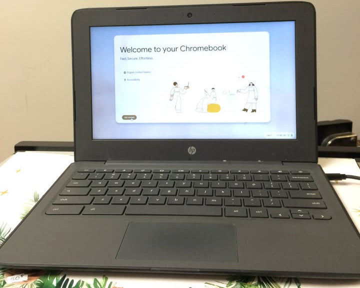 Chromebook HP 11 G6 EE system chromeOs Disk 16G RAM 4G Bonne batterie