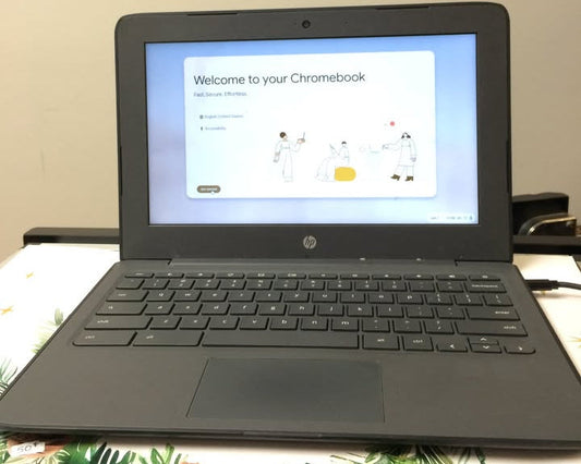 Chromebook HP 11 G6 EE system chromeOs Disk 16G RAM 4G Bonne batterie
