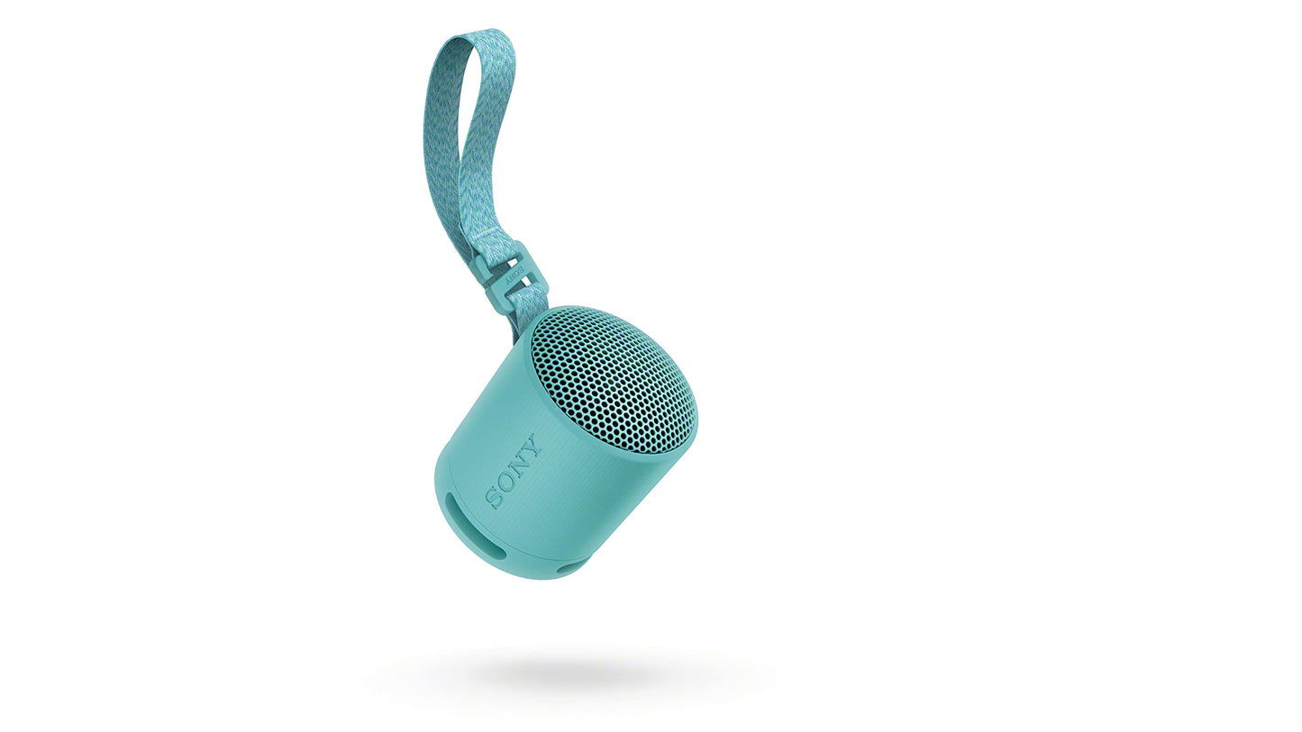 Sony SRS-XB100 Wireless Bluetooth Portable Lightweight Super-Compact Travel Speaker, Extra-Durable IP67 Waterproof & Dustproof, 16 Hour Battery, Versatile Strap, and Hands-Free Calling, Grey New