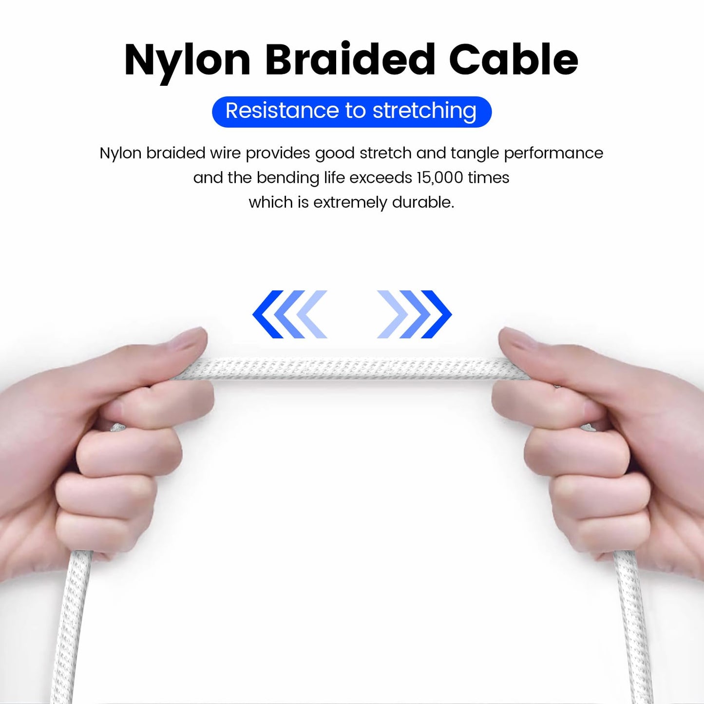 MOSWAG 10FT/3Meters 3.5mm Audio Auxiliary Jack Cable 3 Pole to 3.5mm Aux Cable Male to Male Aux Cord Nylon Braided Stereo Jack Cord for Phones, Headphones, Speakers, Tablets, PCs, Music Players and More