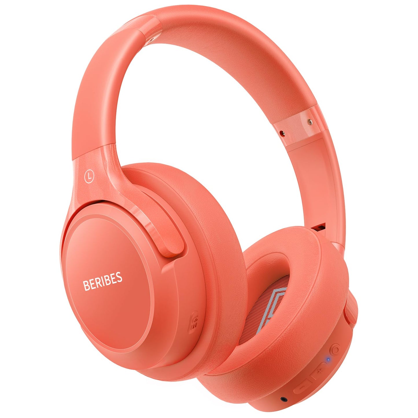 BERIBES Bluetooth Headphones Over Ear,65H Playtime and 6 EQ Modes Wireless Headphones with Microphone,Immersive Bass,HiFi Stereo,Foldable Lightweight Headset with Built-in HD Mic for Cellphone/PC/Ect.