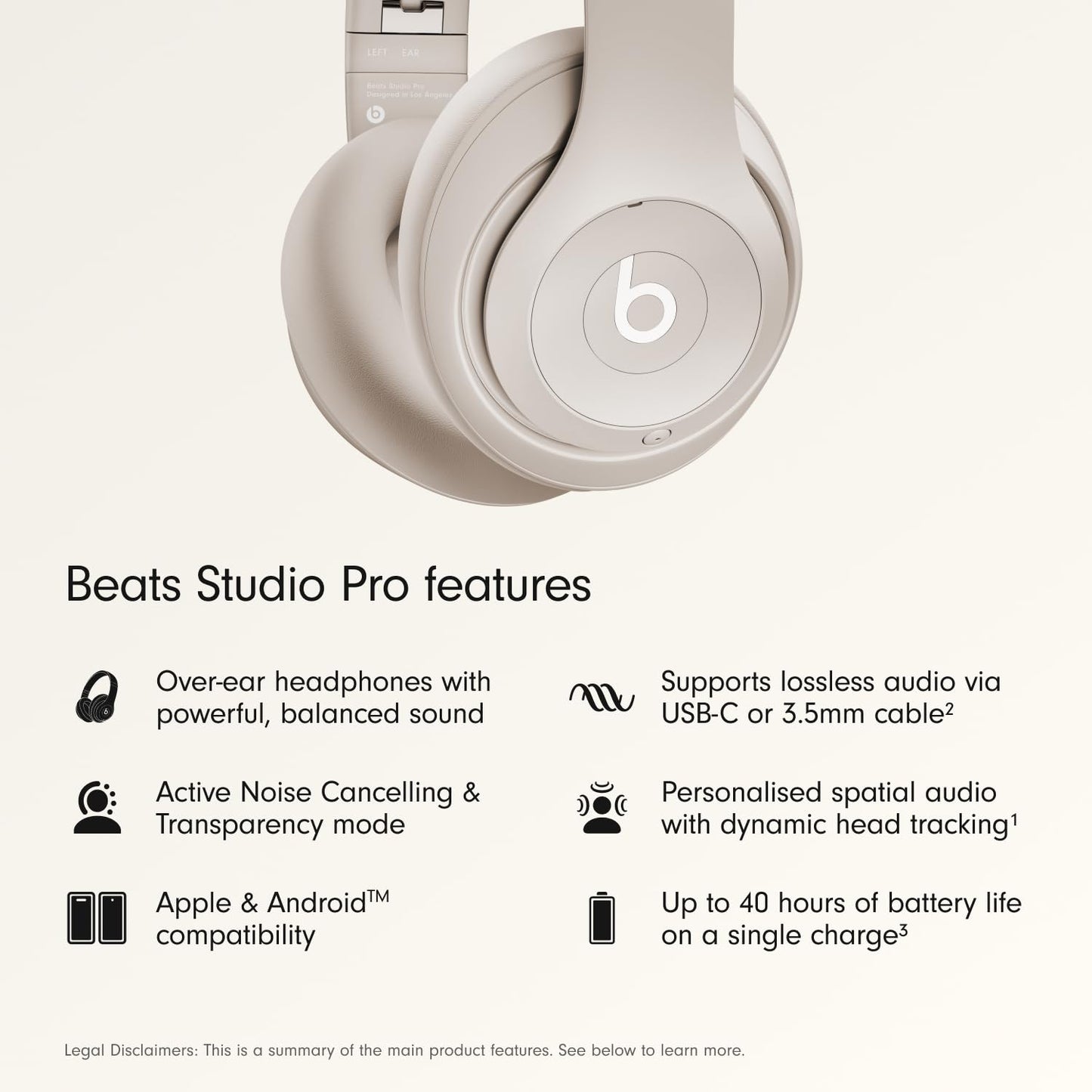 Beats Studio Pro - Black + AppleCare+