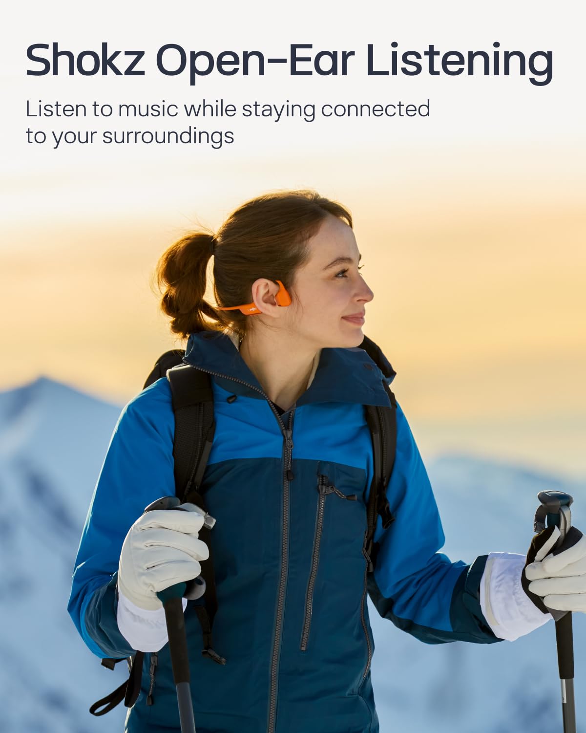 SHOKZ OpenRun Pro 2-Bone Conduction Headphones,Open-Ear Bluetooth Wireless Sport Earphones for Running,Workouts-Sweat Resistant,Comfortable Fit-Deep Bass,Smart Mic,Reflective Strip,Mini,Black