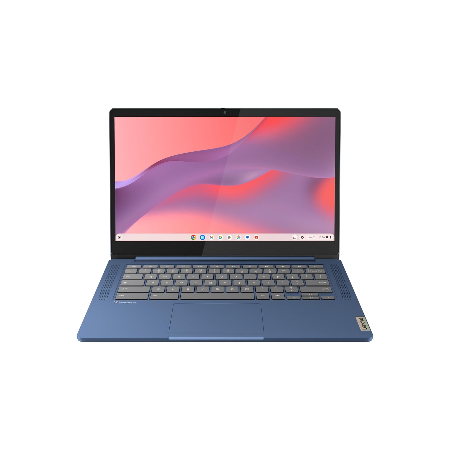 Lenovo Slim 3 Chromebook, 14″ FHD IPS Touchscreen Laptop, 8-Core MediaTek Kompanio 520 Processor, 4GB RAM, 224GB Storage (64GB eMMC+160GB Docking Station Set), WiFi 6, Chrome OS, Abyss Blue