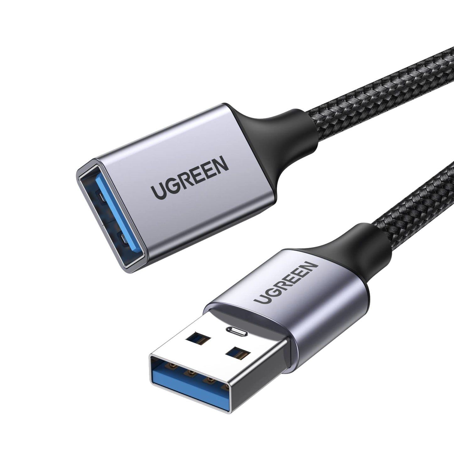 UGREEN USB Extension Cable 3.0 Extender Cord Nylon Braided A Male to Female Data Transfer Cable for Hard Drive, Hub, USB Sticks, Mouse, Keyboard, Xbox, Camera, Webcam, 6.6FT