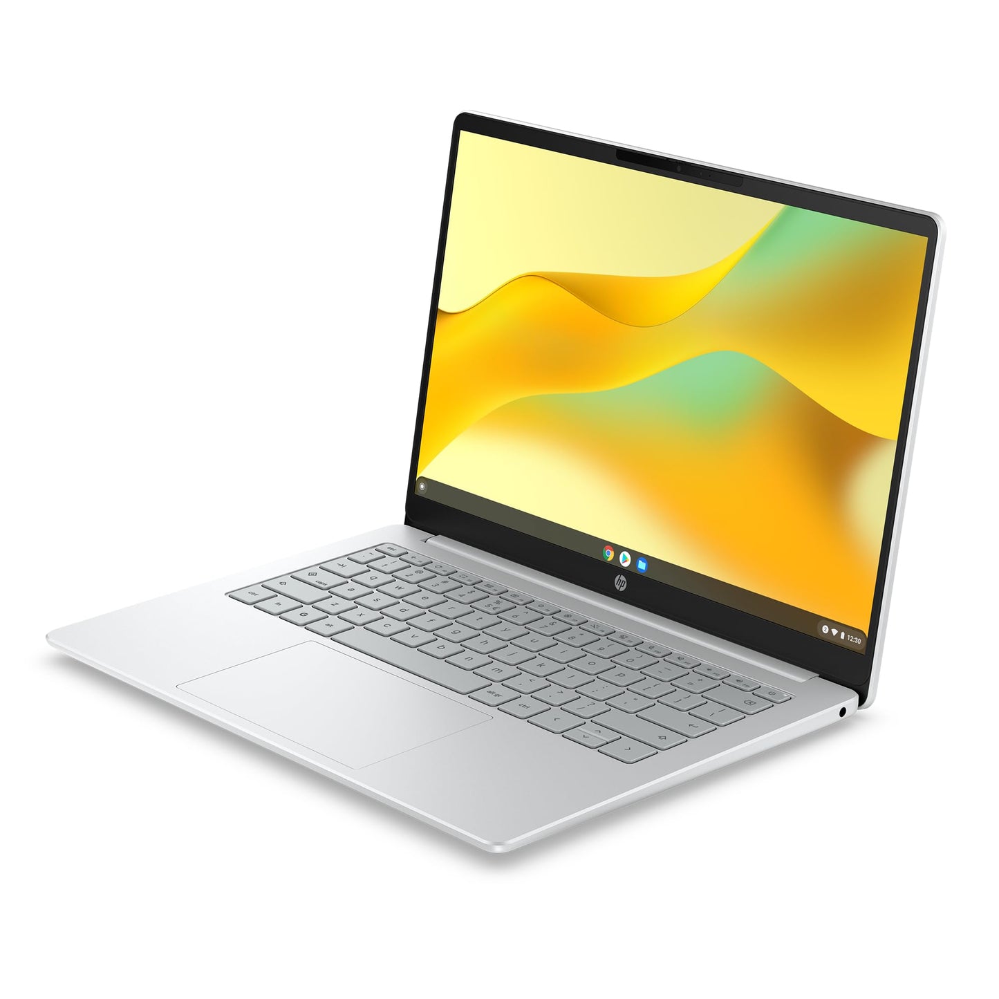 HP Chromebook 14 inch, Intel® Processor N100, 4GB RAM, 128GB UFS, HD(1366 x 768), Anti-Glare, HP True Vision 720p HD Camera w Privacy Shutter, Dual-Array mic, ChromeOS, Chalkboard Grey (14a-nf0036ca)